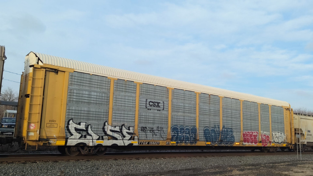 CSX B0421 (Body) TTGX 156027 (Flat)